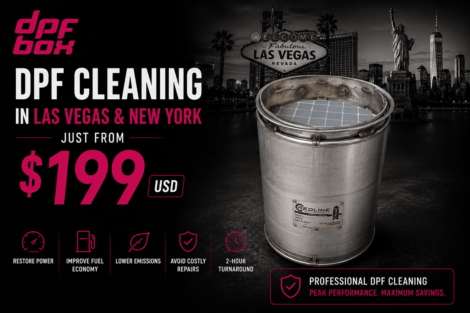 dpf cleaning only from 199$