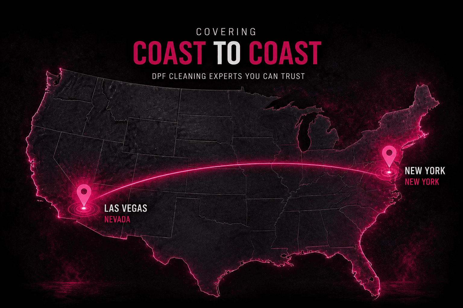DPF Box Coast to Coast Service Coverage Map