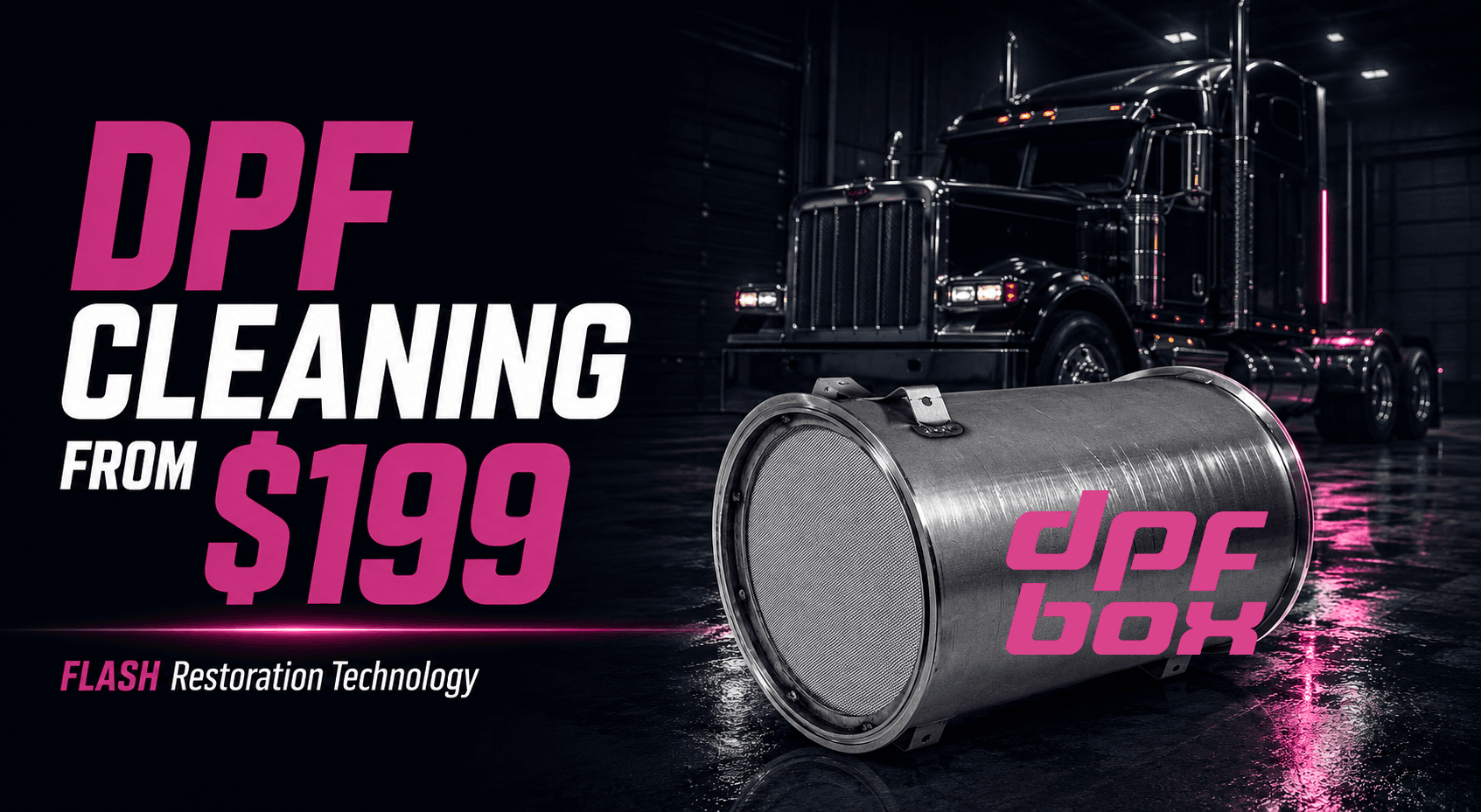 DPF cleaning from $199 with FLASH Restoration
