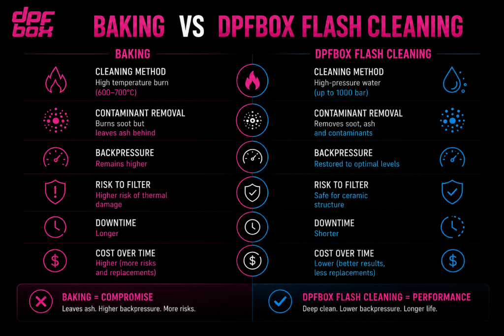 dpfbox flash vs dpf baking infograph