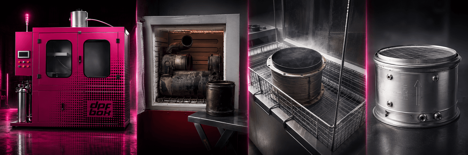 Commercial DPF cleaning cost options comparing hydrodynamic cleaning, thermal baking, ultrasonic bath, and OEM replacement