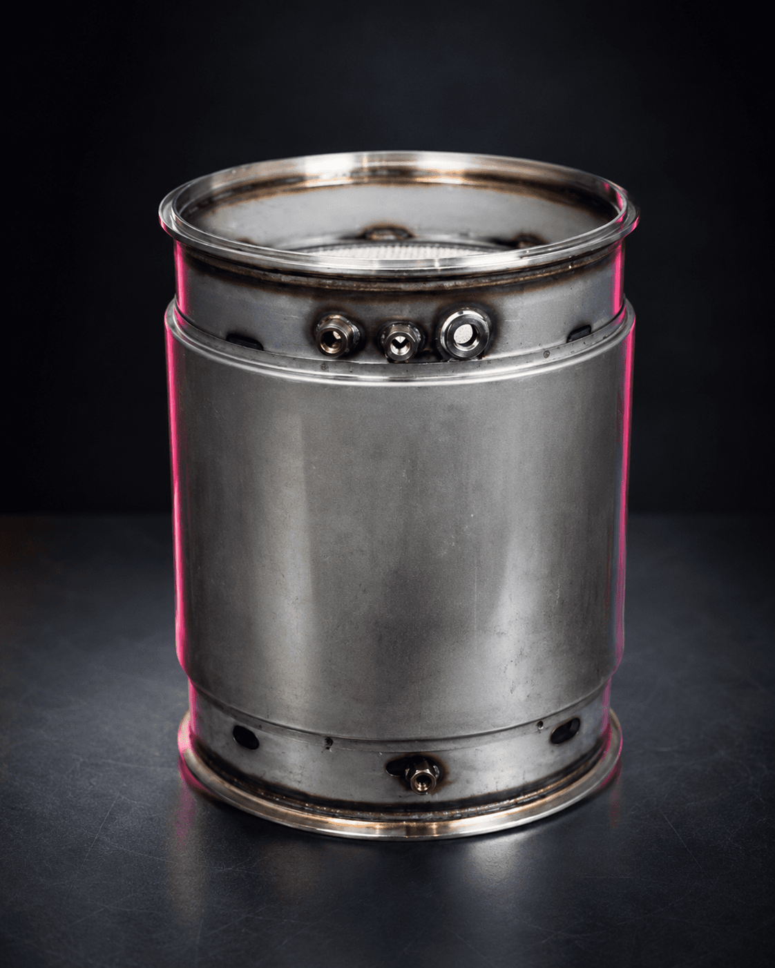 Commercial diesel particulate filter component