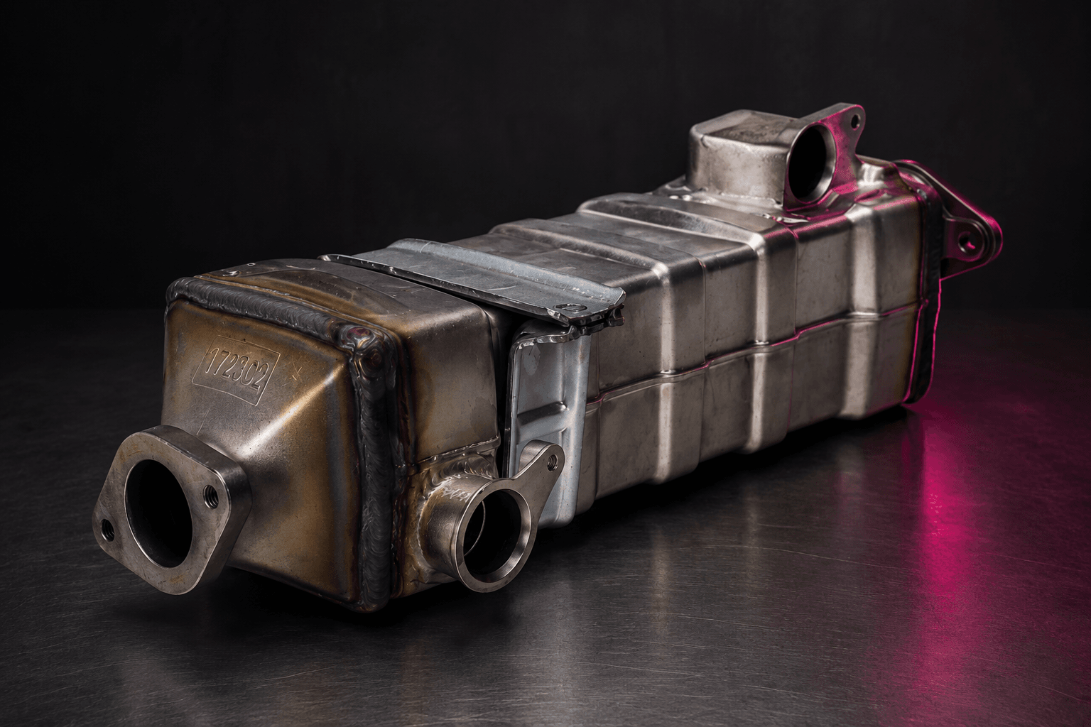 Heavy-duty diesel EGR cooler assembly